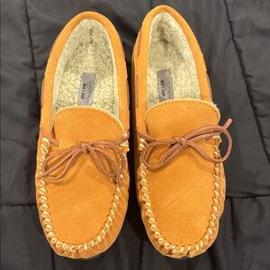 Nordstrom Men's Shop Brown/Tan Suede Loafers Sz 9